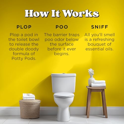 2-in-1 Plant-Based Toilet Odor Remover & Cleaner Pods - Citrus (20 Ct)