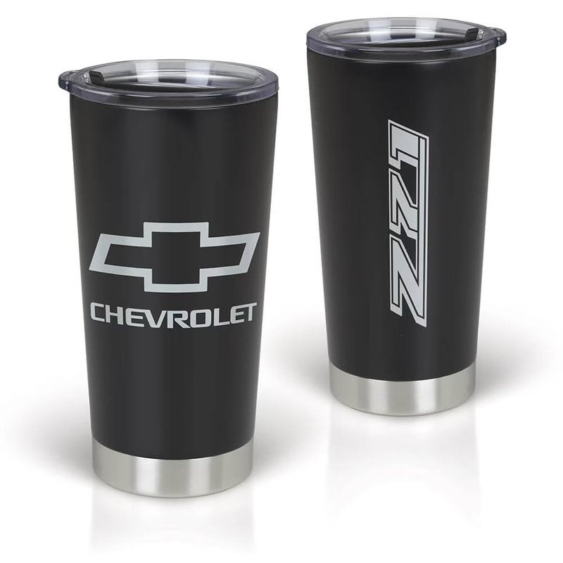 SR1 Performance Chevrolet Z71 Stainless Steel 20oz Tumbler - Chevy Trucks Insulated Mug Cup w/Lid - Officially Licensed by GM