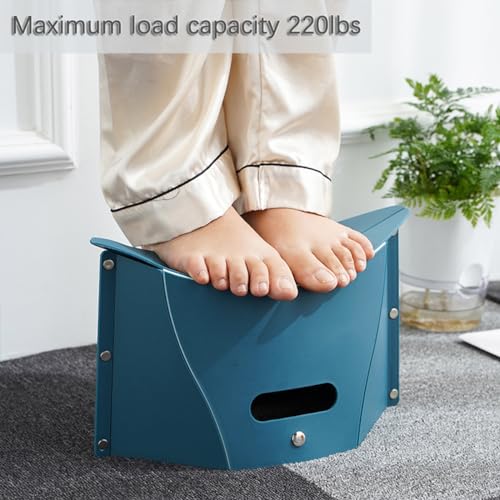 Portable Folding Stool & Storage Basket – Lightweight Camping Travel Chair