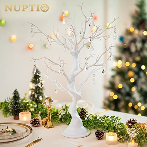 NUPTIO 22.8 Inch Artificial White Christmas Tree Branches - 2 Pack
