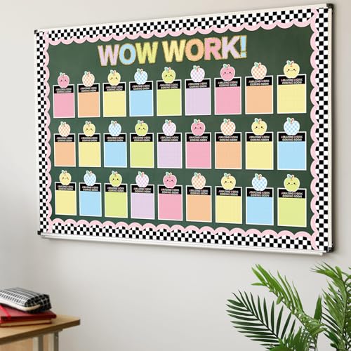 50-Piece Pastel Student Work Display Set for Classroom Bulletin Boards