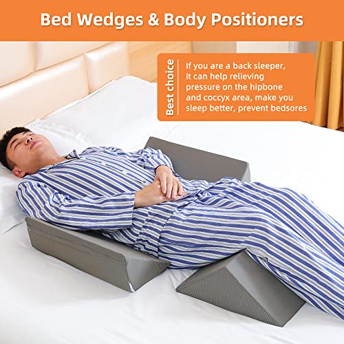 3-in-1 Bed Wedge & Body Positioner Set for Comfort & Support
