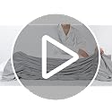 Segmented Body Pillow for Adults - 59 Inch Misty White Velvet