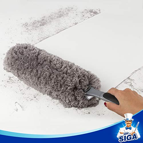 Washable Microfiber Hand Duster with Non-Slip Handle for Household Cleaning