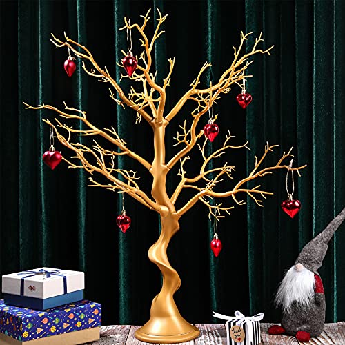 Jetec Golden Halloween & Christmas Tree Centerpiece 30in Manzanita Branch Decor