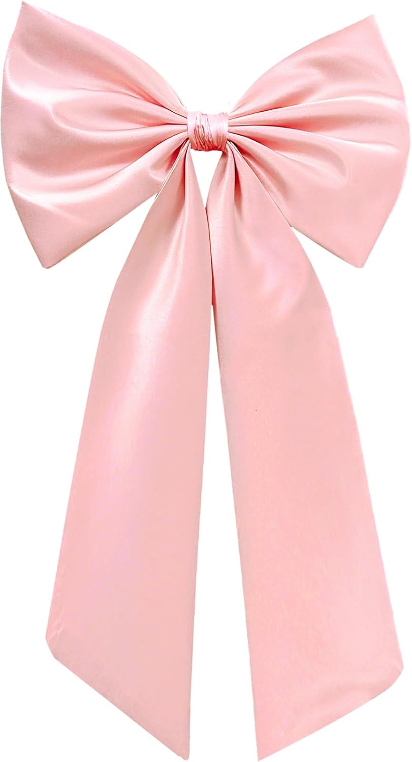 Skiennix Large Pink Bow - Elegant Ribbon Décor for Baby Showers & Weddings | Perfect for Parties