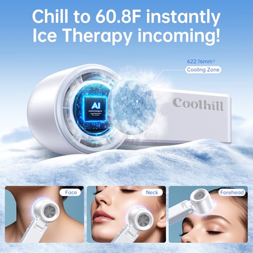 Coolhill Portable Handheld Turbo Fan with Ice Cooling & 5500mAh Battery