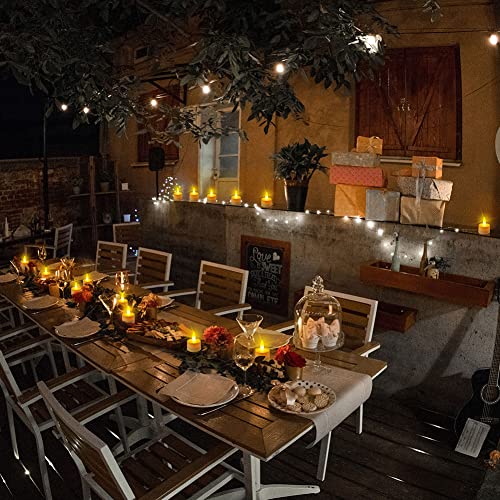 Idyl Light Amber 6P Rechargeable Tea Lights with Remote & Timer - 6 Pack