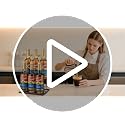 2-Tier Coffee Syrup Organizer Rack - 6 Bottle Countertop Storage Stand