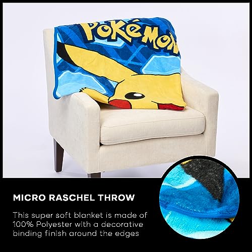 Micro Raschel Throw Blanket, 46" x 60", Soft Plush Character Bedding