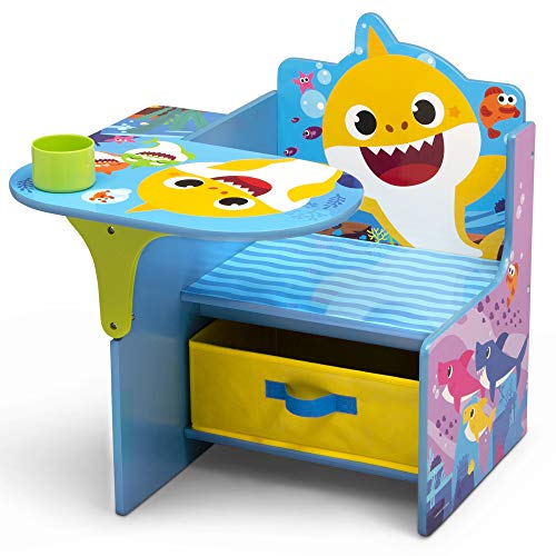 Kids Chair Desk with Storage Bin - Baby Shark Activity Station