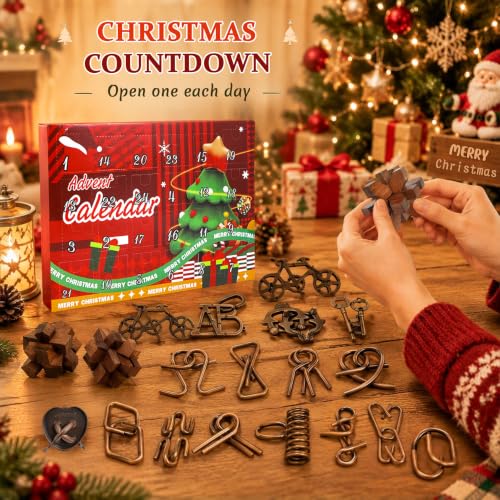 Kysthyra Advent Calendar 2026 Brain Teaser 24 Day Christmas Countdown - Blown01