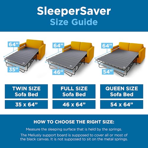Queen Sleeper Sofa Bed Support Board - Permanent Folding Bar Shield