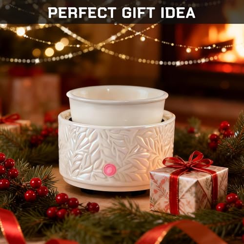 3-in-1 Electric Ceramic Wax Warmer - Flameless Wax Melt & Oil Burner