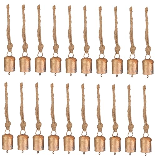 Vivanta 20 Pcs Rustic Gold Bells for Crafts – 1.75