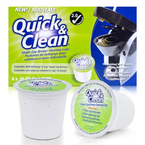 Single Serve Coffee Machine Cleaner Pods - Eco-Friendly Cleaning Cups (6-Pack)
