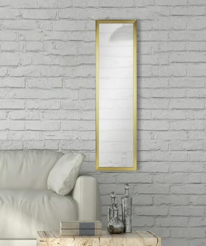 Full Length Mirror 12x48 Inch, Modern Rectangular Wall or Floor Mirror