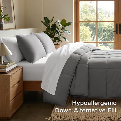 Bare Home Ultra Soft Full Comforter Set - All-Season Down Alternative