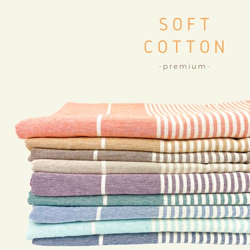 Extra Large Sand-Free Beach Blanket, 83x94 Inch Soft Cotton Picnic Throw