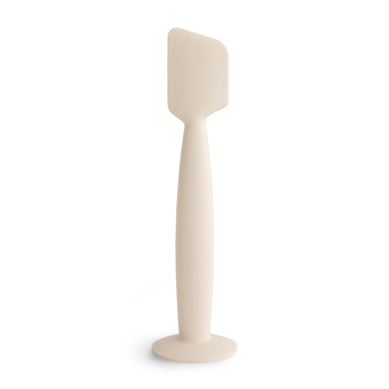 Mushie Diaper Cream Applicator - Soft Silicone Design with Suction Base | Shifting Sand Color