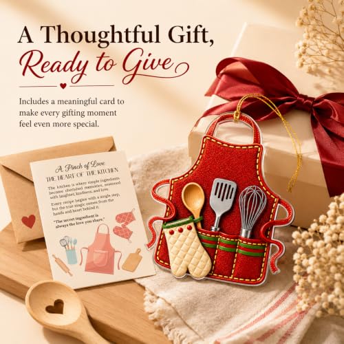ZIPZINO Apron Ornament - Baking Kitchen Decor Gift for Bakers Women