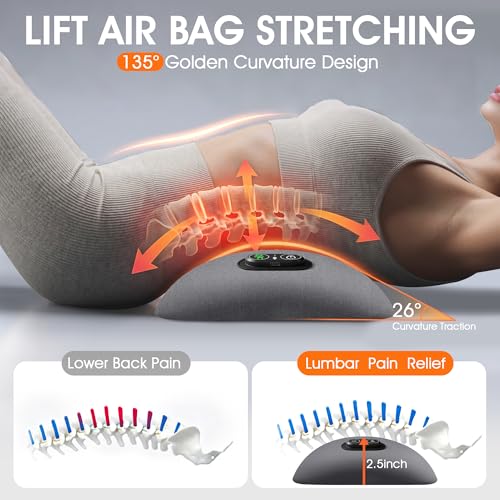 3-in-1 Electric Lumbar Support Pillow with Heat & Massage