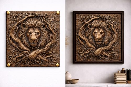 Rustic Copper Wall Art Panel - Handmade UV-Printed Decorative Decor