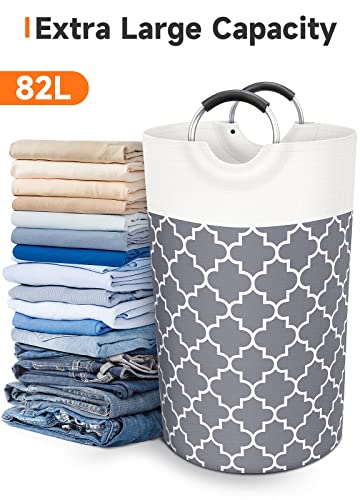 Fabspace Large Collapsible Laundry Basket 82L Tall Waterproof Hamper