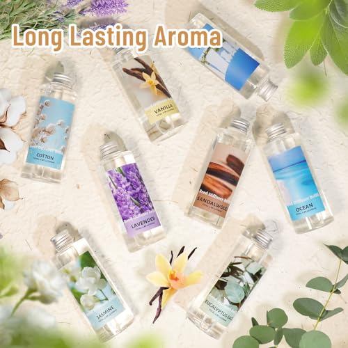 Jasmine Reed Diffuser Oil Refill 200ml with 6 Sticks for Home Fragrance