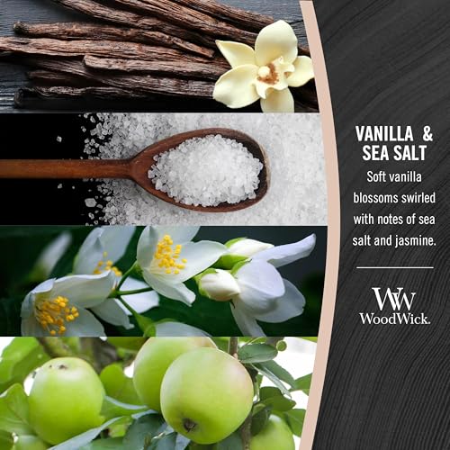 Medium Hourglass Candle with Crackling Wick - Vanilla & Sea Salt, 9.7 oz