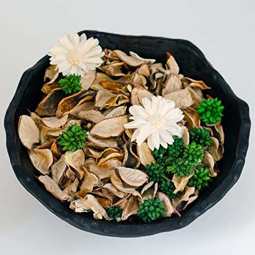 Vanilla Scented White Potpourri 2-Pack, Natural Dried Flower Vase Filler
