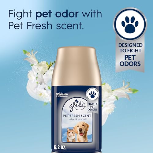 Automatic Air Freshener Spray Refill - Pet Odor Eliminator, 6.2 oz, 2 Pack