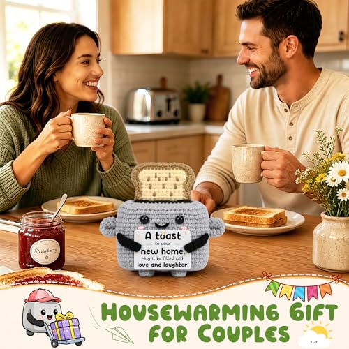 Handmade Crochet Toaster Decor - Cute New Home Gift Keepsake