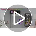 14.2-Inch Large LED Digital Wall Clock with Remote, RGB Color & Timer