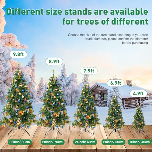 Folding Metal Christmas Tree Stand Base for Artificial Trees - 16 Inch