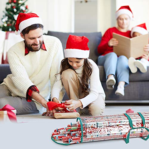 Clear PVC Christmas Wrapping Paper Storage Bag 40 Inch Roll Organizer