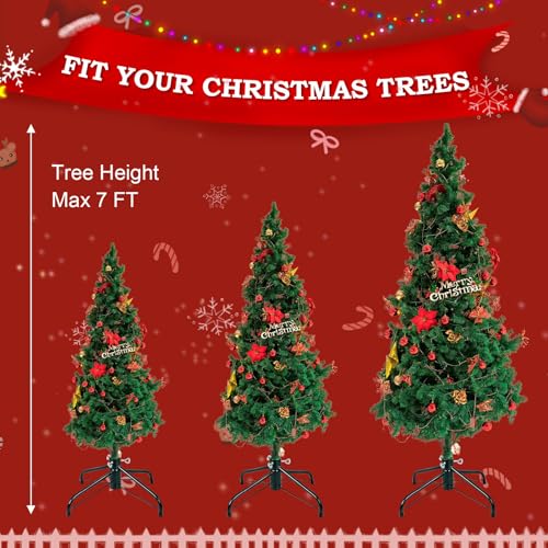 Heavy-Duty Folding Christmas Tree Stand Base for 2-7 FT Artificial Trees