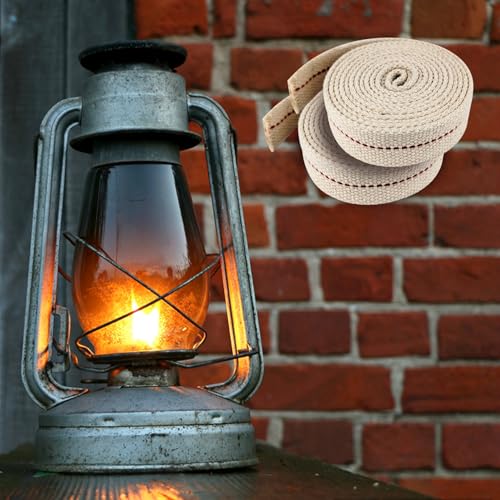 1 Inch Flat Cotton Oil Lamp Wick - 6.5 Feet Replacement Roll