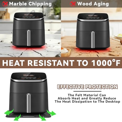 Heat-Resistant Sliding Countertop Mat for Kitchen Appliances - 2 Pack