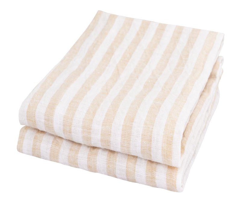 Rust Linen Kitchen Towels – Set of 2, 100% Pure Flax Linen Dish Towel (18x28”), Grain Sack Tea Towel for Kitchen, Farmhouse Style Hand Towels & Cleaning, Halloween French Dishtowels