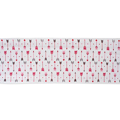 DII Valentine's Day Table Top Collection, Table Runner, 14x72, Hearts & Arrow