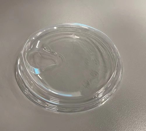Strawless Plastic Lids, 98mm Diameter, Fits 12-24 Oz Cups, Crystal Clear PET Plastic Sip Lids, 1000/Carton
