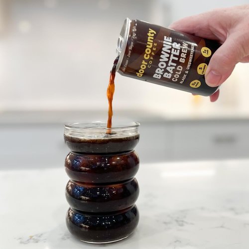 Door County Coffee Cold Brew Variety Pack - 8oz Cans | Bold, Flavorful, 145mg Caffeine - 6 Pack