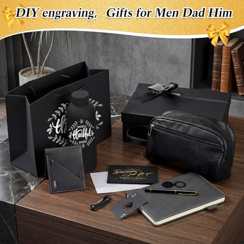 Mimorou Sports Water Bottle 13-Piece Gift Set for Men - Thank You Gift Basket