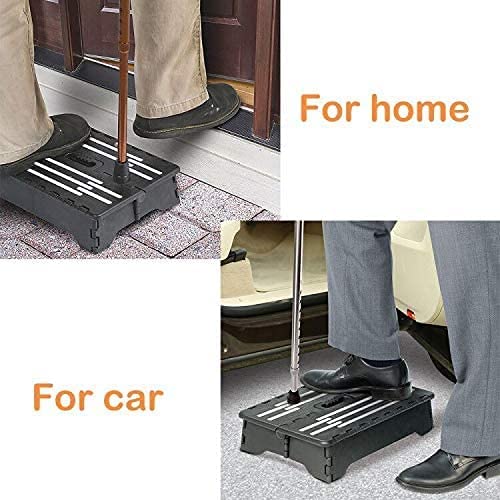 Portable Folding Step Stool, 5-Inch Lightweight Anti-Slip Stool, 300lb Capacity