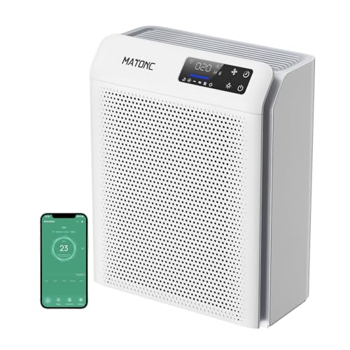 Air Purifier for Large Rooms Up to 3500 sq ft - Smart App Control, Off White
