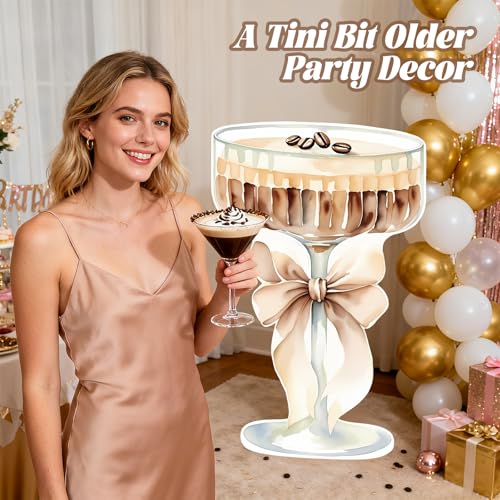 4ft Espresso Martini Cardboard Cutout A Tini Bit Older Birthday Party Decor