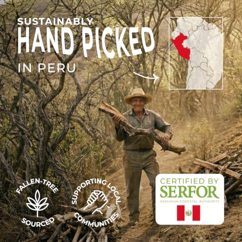 Palo Santo Incense Sticks, 8-Pack Ethically Sourced Peruvian Holy Wood