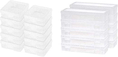 IRIS Modular Supply Case - PVC-Free, Clear Design, 10 Pack for Organized Storage Solutions
