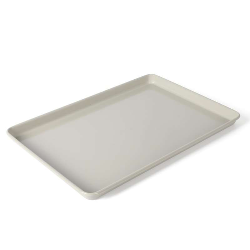 Martha Stewart Gallen 17 x 11 Inch Nonstick Carbon Steel Cookie Sheet – Cool Grey, Durable Bakeware for Even Baking and Easy Cleanup